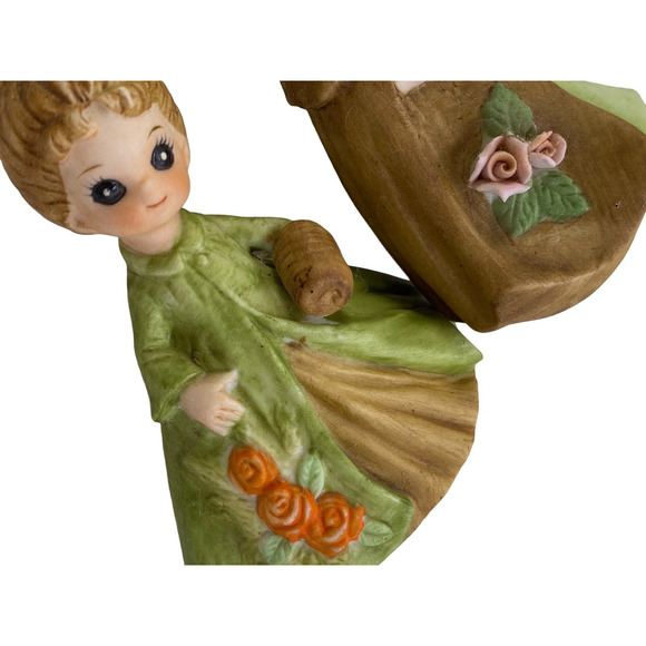 George Good  1974 Figurine Birthday Girls 4" Jan & March Collectable's - Picture 8 of 10